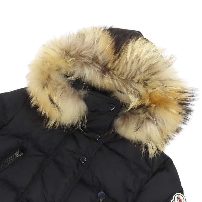 MONCLER 
ロゴ ワッペン フード ファー ナイロン 
FRAGON ダウンコート