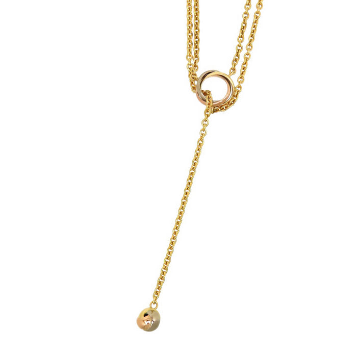 CARTIER 
Baby Trinity Pampilles Necklace