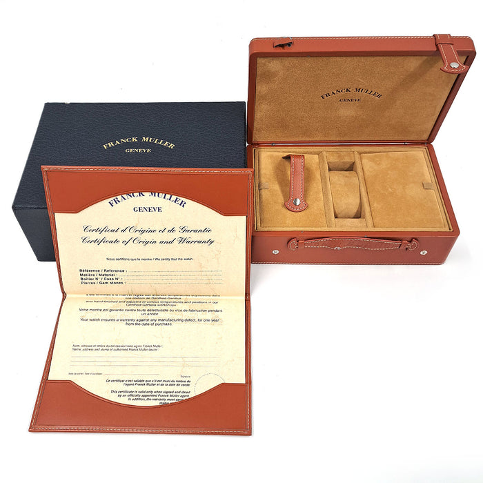 FRANCK MULLER 
Casablanca Tonneau Curvex 
With box and papers