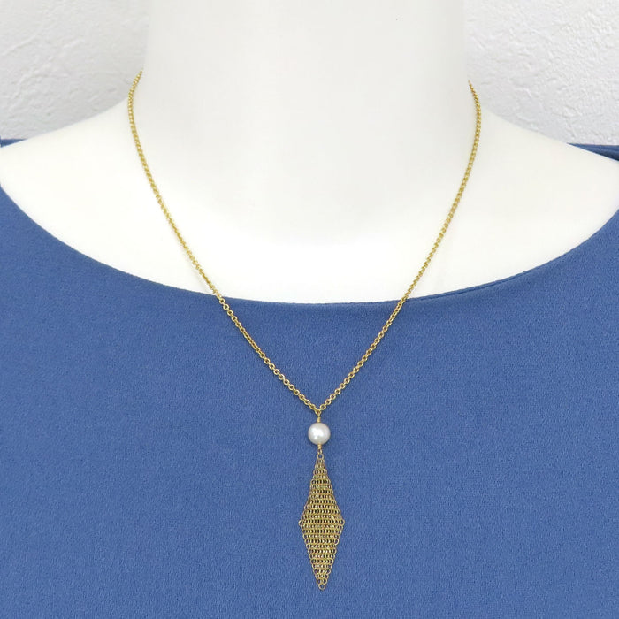TIFFANY&Co. 
Mesh Pearl Necklace