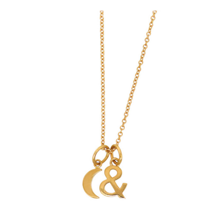 TIFFANY&Co. 
Ampersand Moon Necklace