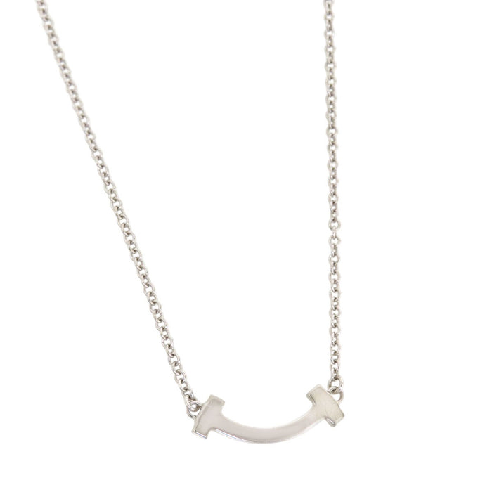 TIFFANY&Co. 
T Smile Mini Diamond Necklace