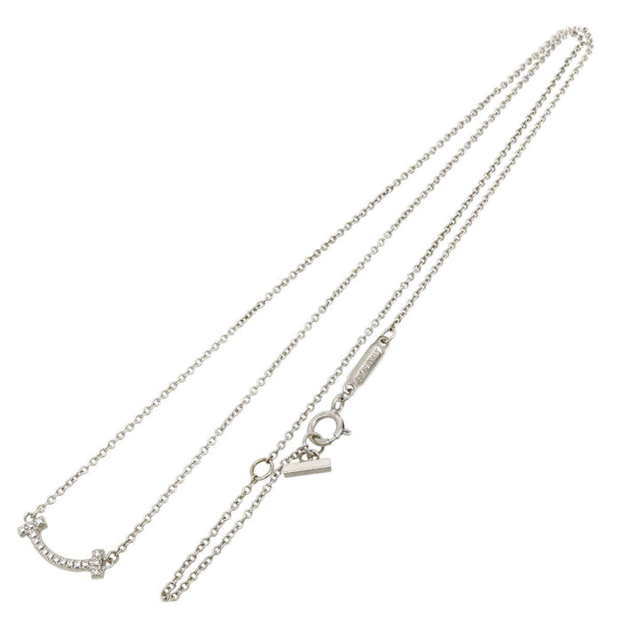 TIFFANY&Co. 
T Smile Mini Diamond Necklace
