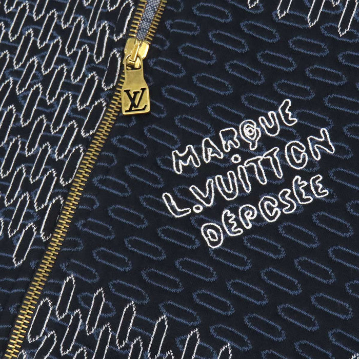 LOUIS VUITTON 
LV ロゴ キルテッド コットン混 ナイロン混 2024年製 
ダミエ ジップアップ ジャケット