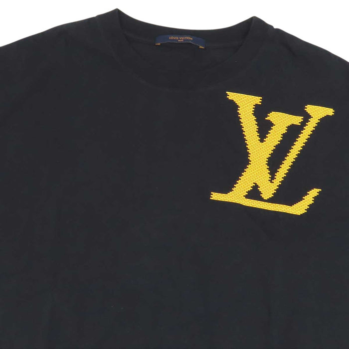 LOUIS VUITTON 
コットン クルーネック 
LV ブリック ロゴ Tシャツ