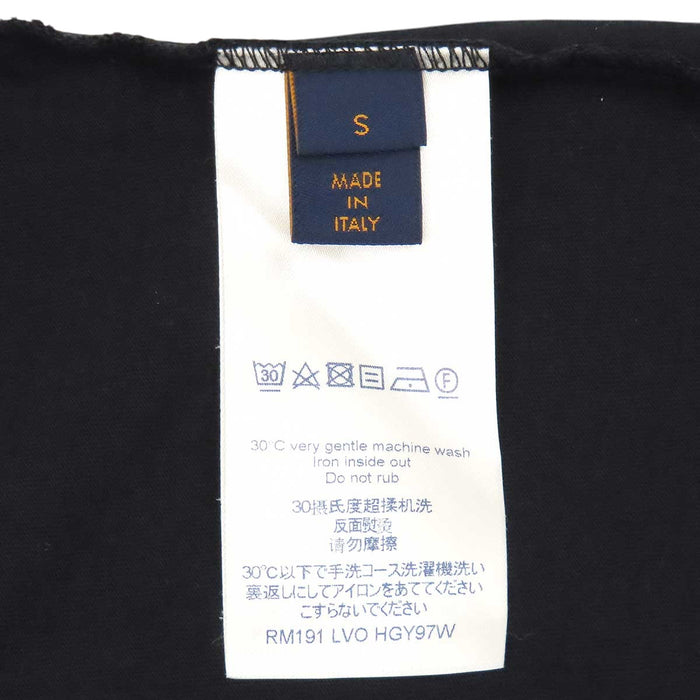 LOUIS VUITTON 
コットン クルーネック 
LV ブリック ロゴ Tシャツ