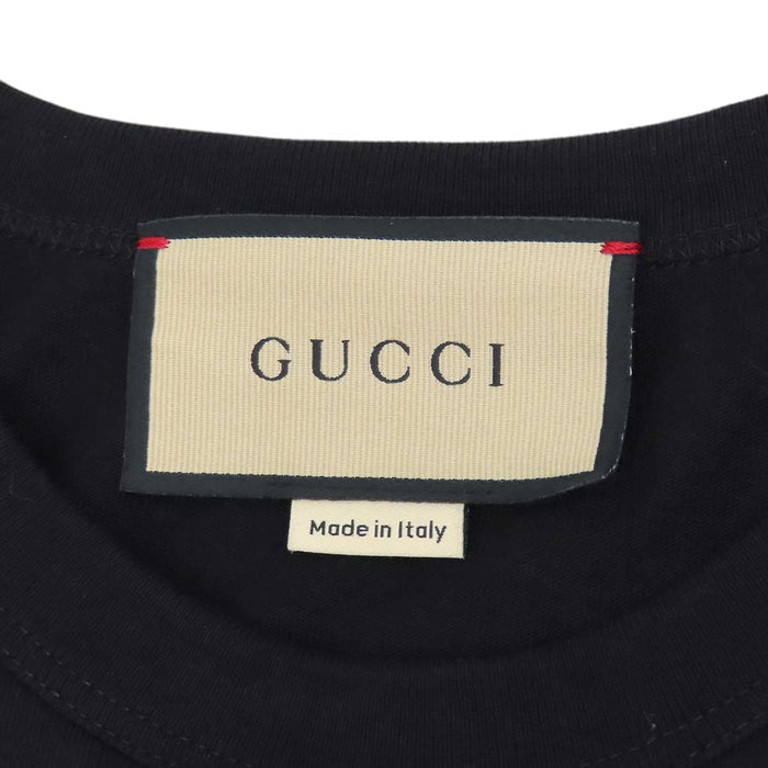 GUCCI 
GG rhinestone cotton crew neck 
Interlocking G T-shirt