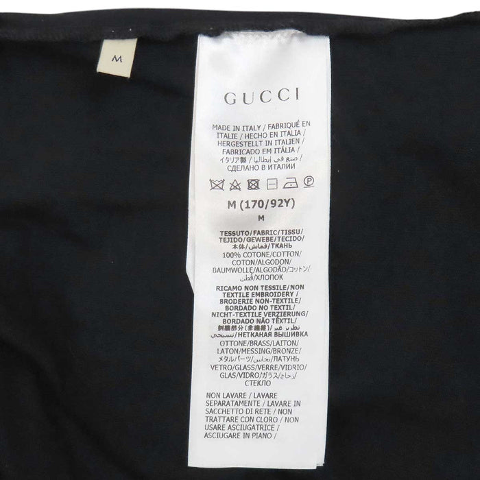 GUCCI 
GG rhinestone cotton crew neck 
Interlocking G T-shirt