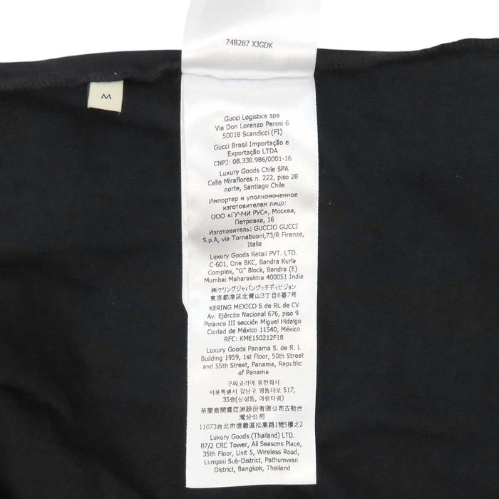 GUCCI 
GG rhinestone cotton crew neck 
Interlocking G T-shirt