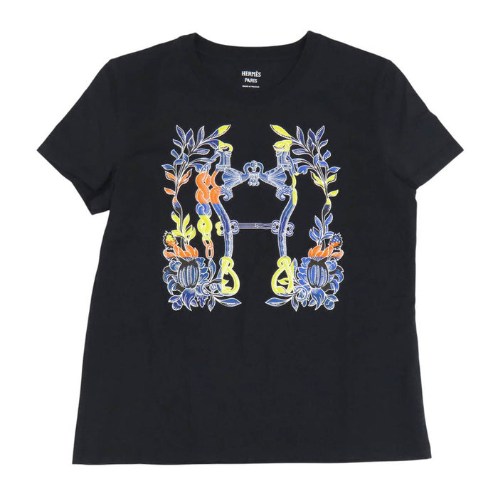 HERMES 
CARTOUCHE DELLA CAVALLERIA コットン クルーネック 
カルトゥッシュ デッラ カヴァッレリア Tシャツ