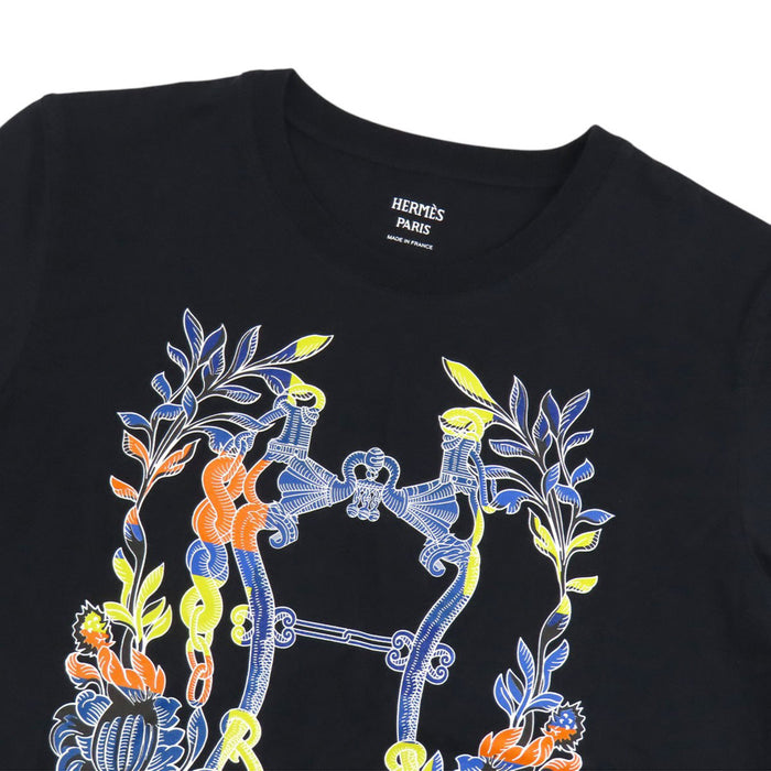 HERMES 
CARTOUCHE DELLA CAVALLERIA コットン クルーネック 
カルトゥッシュ デッラ カヴァッレリア Tシャツ