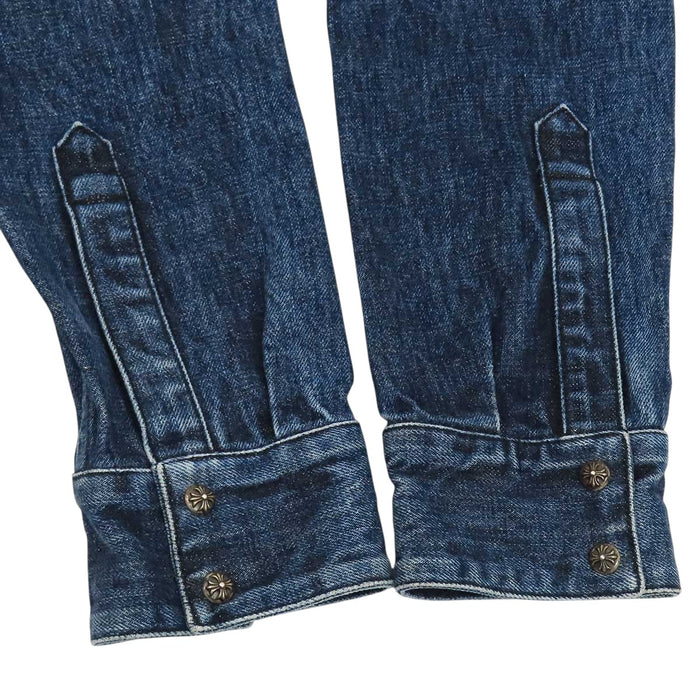 CHROME HEARTS 
LOOSEENDS CH クロスボール コットン 
ルーズエンド クロスパッチ デニム シャツ