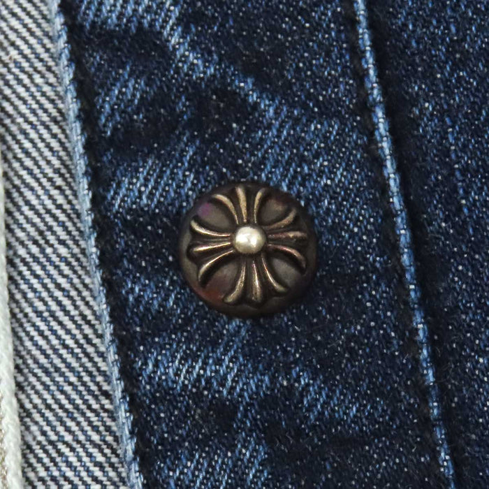 CHROME HEARTS 
LOOSEENDS CH クロスボール コットン 
ルーズエンド クロスパッチ デニム シャツ