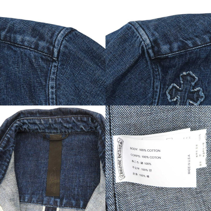 CHROME HEARTS 
LOOSEENDS CH クロスボール コットン 
ルーズエンド クロスパッチ デニム シャツ