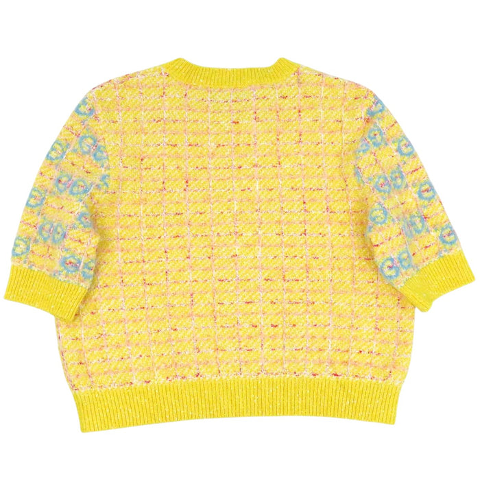GUCCI 
Intarsia lamé wool cotton 
GG short-sleeve knit