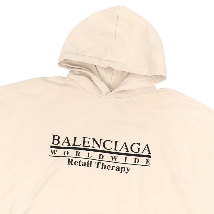 BALENCIAGA 
Retail Therapy リテールセラピー Worldwide フーディ スウェット 
ロゴ パーカー