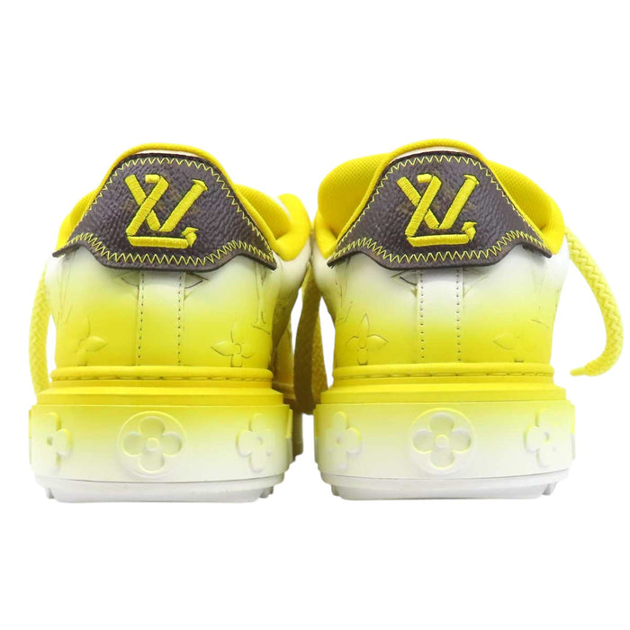 LOUIS VUITTON 
LV Logo Gradient Leather Made in 2024 Lace-Up 
Time Out Line Sneakers 
Monogram