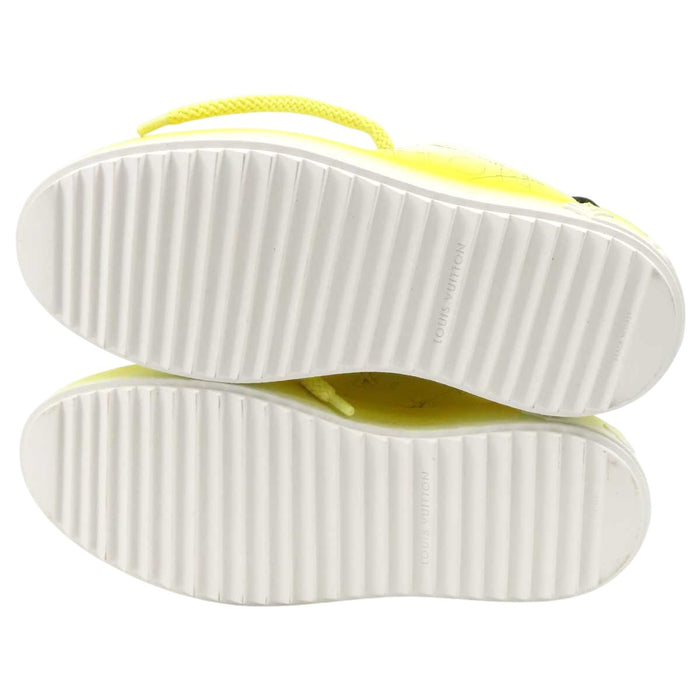 LOUIS VUITTON 
LV Logo Gradient Leather Made in 2024 Lace-Up 
Time Out Line Sneakers 
Monogram