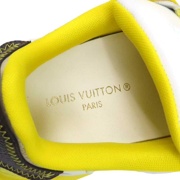 LOUIS VUITTON 
LV Logo Gradient Leather Made in 2024 Lace-Up 
Time Out Line Sneakers 
Monogram