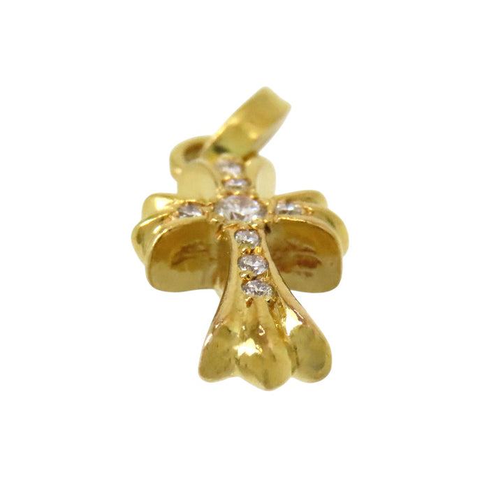 CHROME HEARTS 
Charm BABY FAT pavé de diamants en or jaune 22 carats, poinçon de 2004