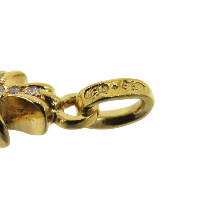 CHROME HEARTS 
Charm BABY FAT pavé de diamants en or jaune 22 carats, poinçon de 2004