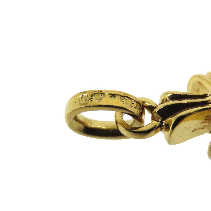 CHROME HEARTS 
Charm BABY FAT pavé de diamants en or jaune 22 carats, poinçon de 2004