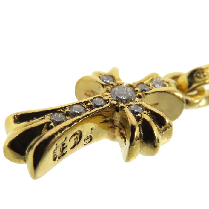 CHROME HEARTS 
Charm BABY FAT pavé de diamants en or jaune 22 carats, poinçon de 2004