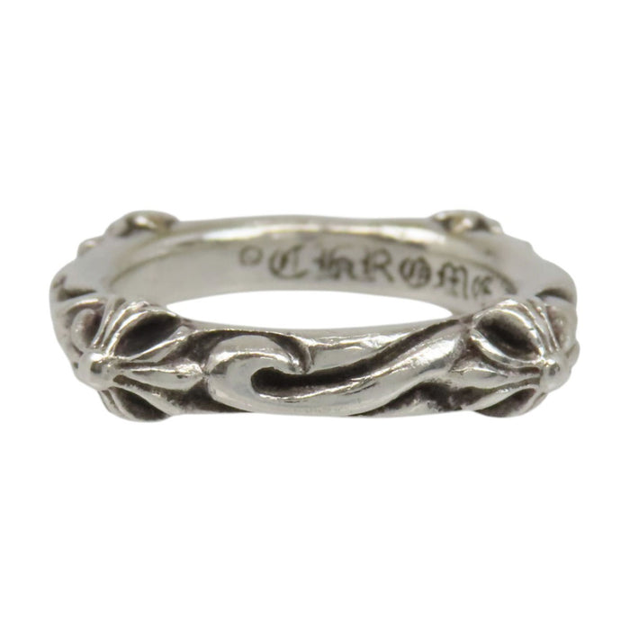 CHROME HEARTS 
CH SBT BAND cross silver stamped 1998 
SBT band ring