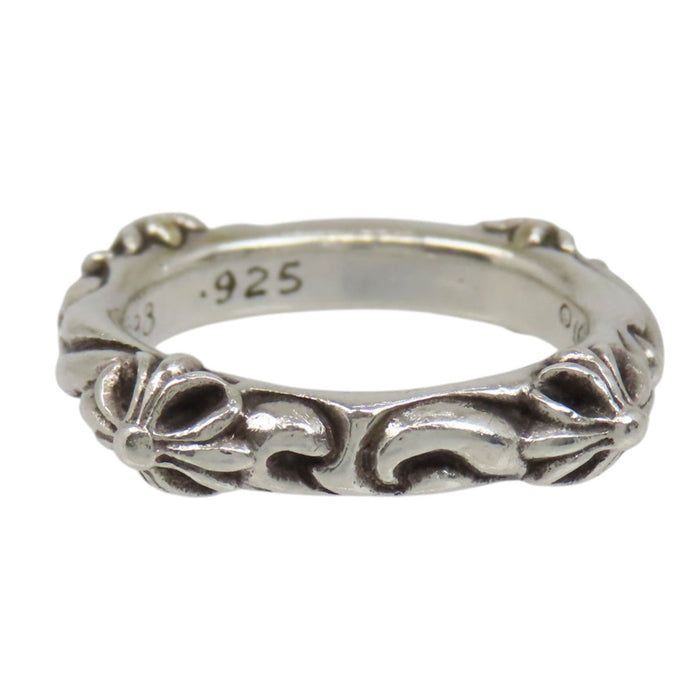 CHROME HEARTS 
CH SBT BAND cross silver stamped 1998 
SBT band ring