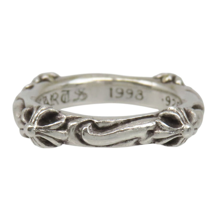 CHROME HEARTS 
CH SBT BAND cross silver stamped 1998 
SBT band ring