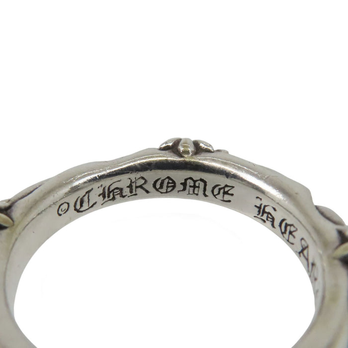 CHROME HEARTS 
CH SBT BAND cross silver stamped 1998 
SBT band ring