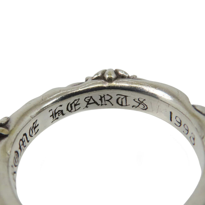 CHROME HEARTS 
CH SBT BAND cross silver stamped 1998 
SBT band ring