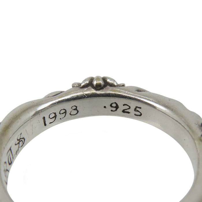 CHROME HEARTS 
CH SBT BAND cross silver stamped 1998 
SBT band ring