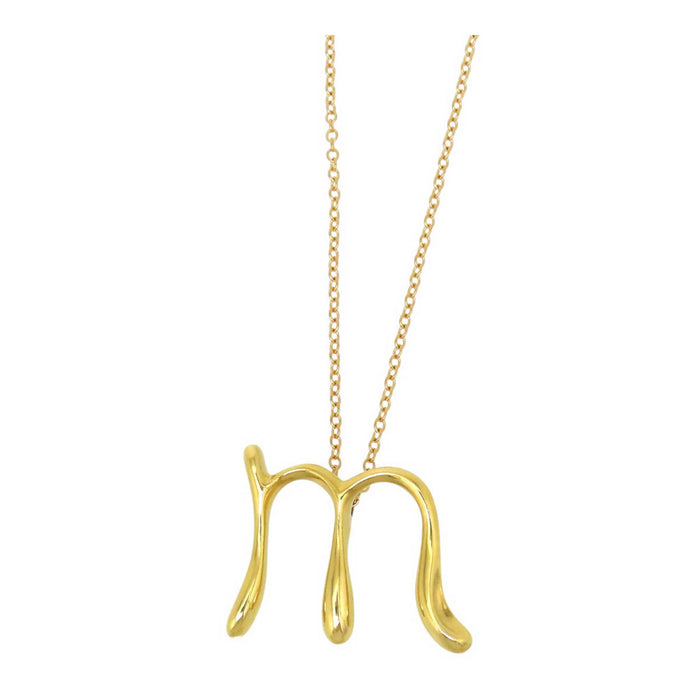 TIFFANY&Co. 
レター ネックレス イニシャル M ミディアム