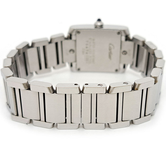 CARTIER 
Tank Française SM 
Avec boîte et papiers
