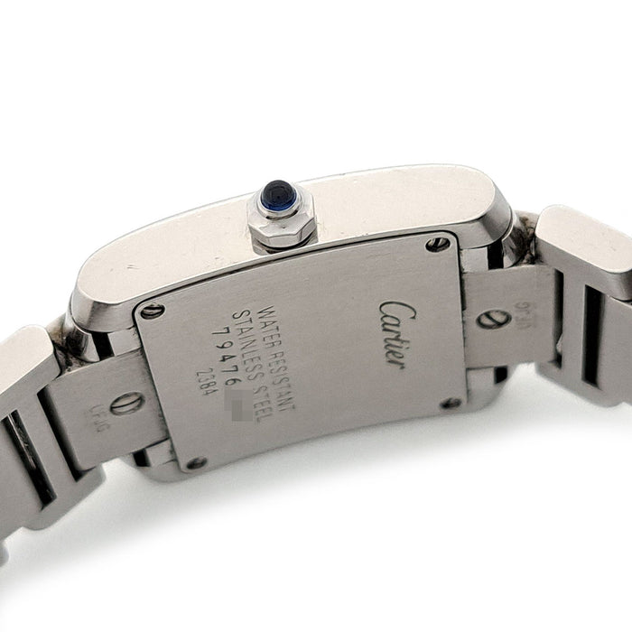 CARTIER 
Tank Française SM 
Avec boîte et papiers