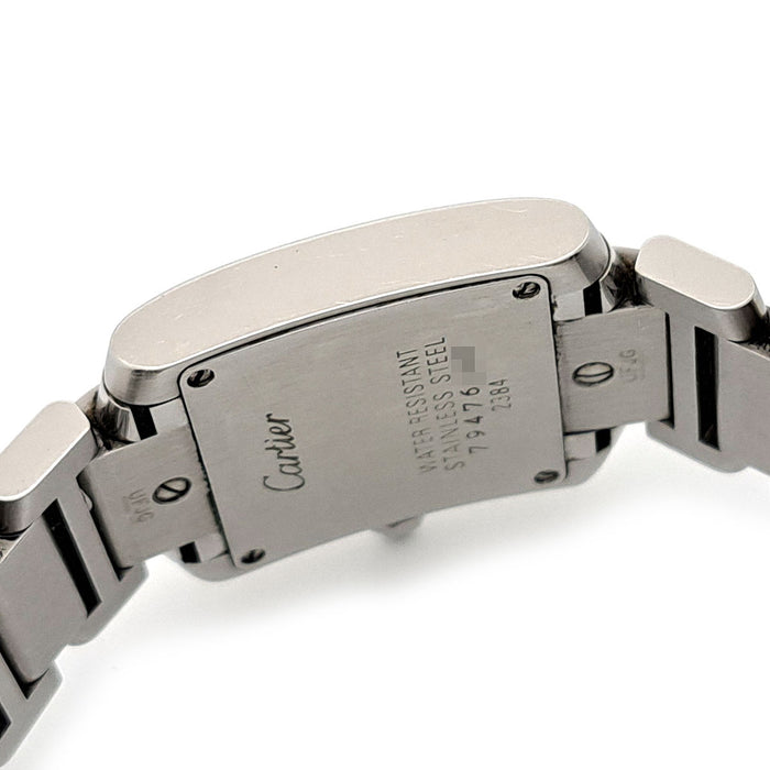 CARTIER 
Tank Française SM 
Avec boîte et papiers