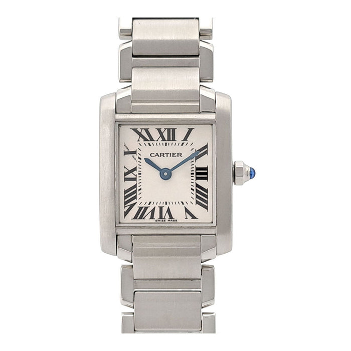 CARTIER 
Tank Française SM 
Includes box and warranty card
