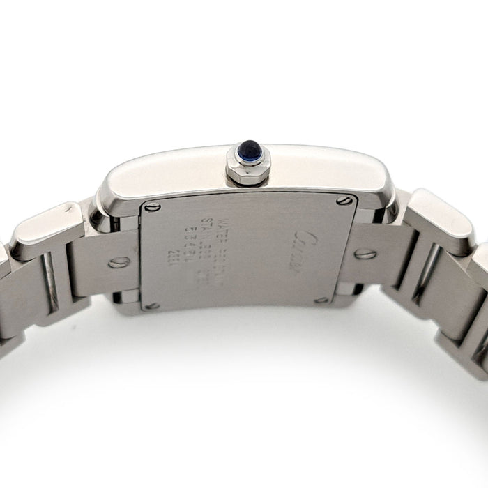 CARTIER 
Tank Française SM 
Includes box and warranty card