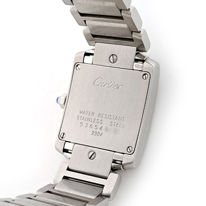 CARTIER 
Tank Française SM 
Includes box and warranty card