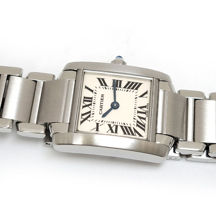CARTIER 
Tank Française SM 
Includes box and warranty card