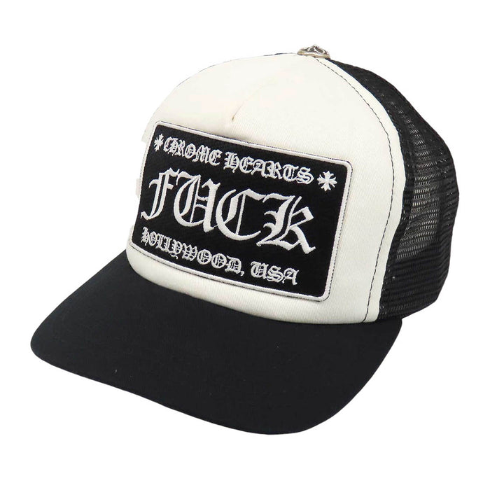 CHROME HEARTS 
CH crossball mesh 
FUCK trucker cap