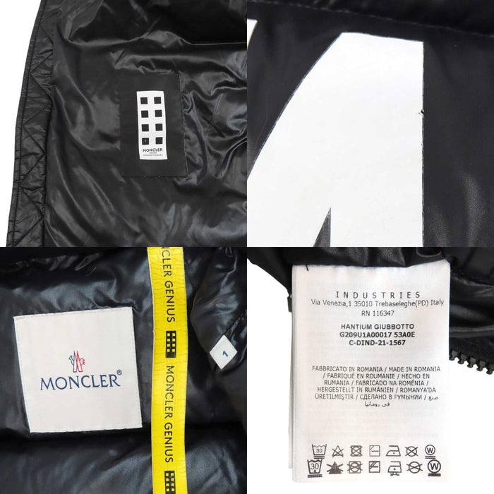 MONCLER 
藤原ヒロシ コラボ バックプリント ワッペン ナイロン 
HANTIUM ハンティウム ダウンジャケット 
モンクレールジーニアス フラグメント