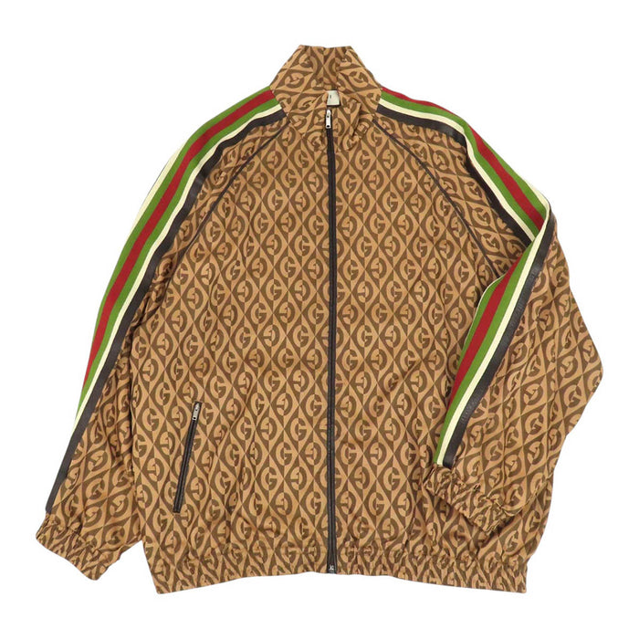 GUCCI 
総柄 
Gランバス サイドライン トラックジャケット