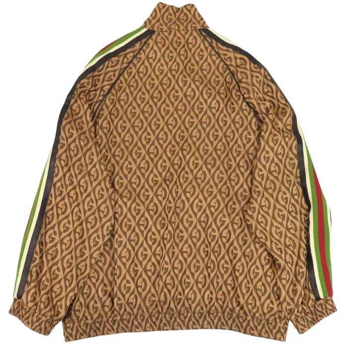 GUCCI 
総柄 
Gランバス サイドライン トラックジャケット
