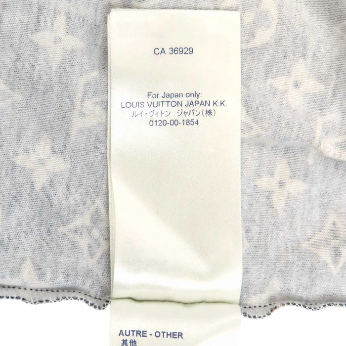 LOUIS VUITTON 
All-over LV logo cotton crew neck 
Monogram Chain T-shirt