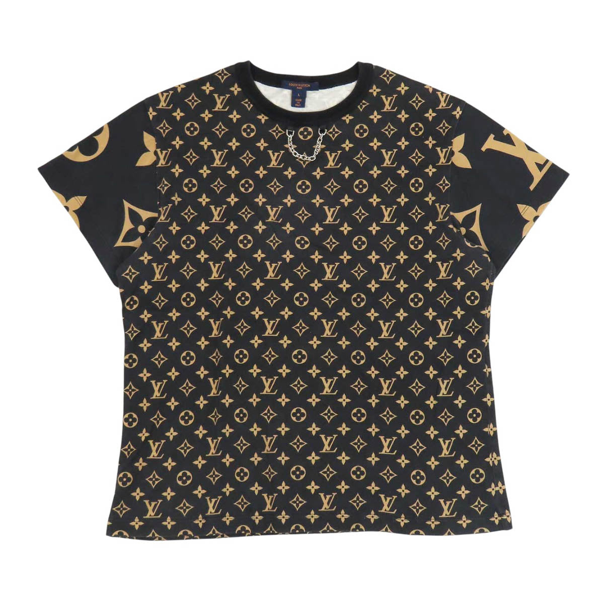 LOUIS VUITTON LV ロゴ 総柄 コットン クルーネック モノグラム