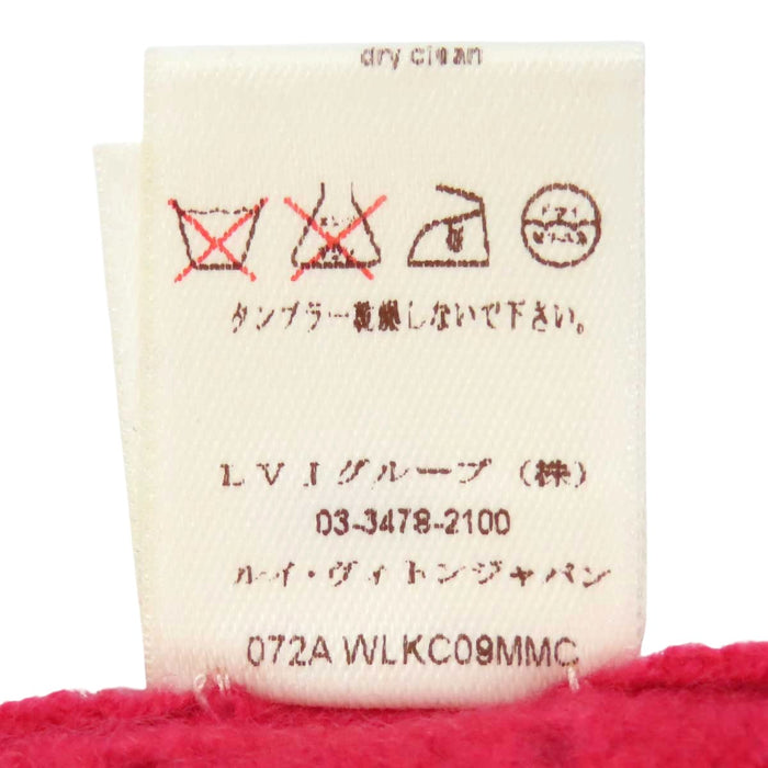 LOUIS VUITTON 
Openwork knit chain wool-cashmere blend 072A WLKC09MMC 
LV logo cardigan