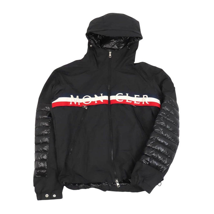 MONCLER 
ライト オラルグ トリコロール ワッペン フード ダブルジップ 
OLARGUES ダウンジャケット