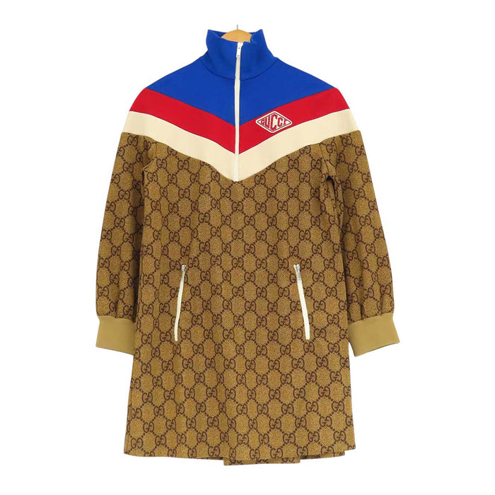 GUCCI 
ロゴ ハイネック ハーフジップ ロングスリーブ 
GG テクニカルジャージ ワンピース